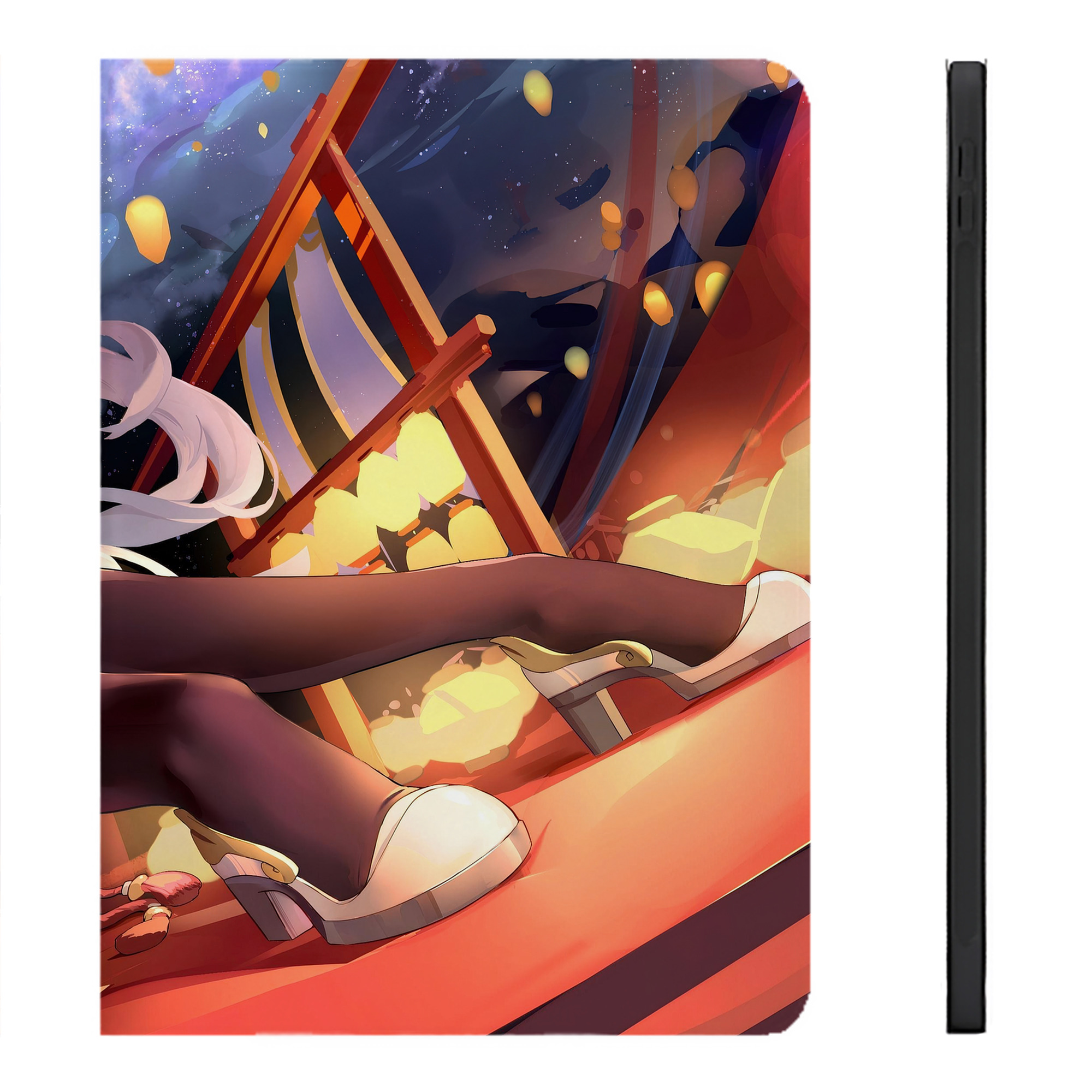 げんし神 genshin IPadケース ペンホルダー付き ブックスタイルデザイン